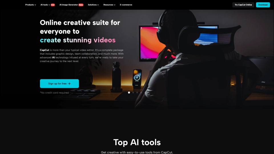 CapCut | All-in-one video editor & graphic design tool driven by AI