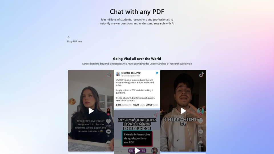 ChatPDF - Chat with any PDF!