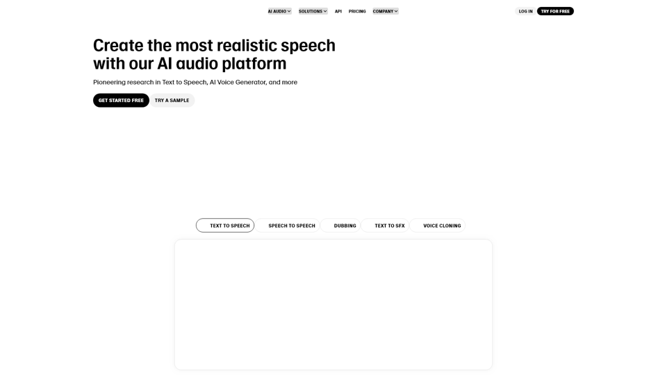 Text to Speech & AI Voice Generator | ElevenLabs