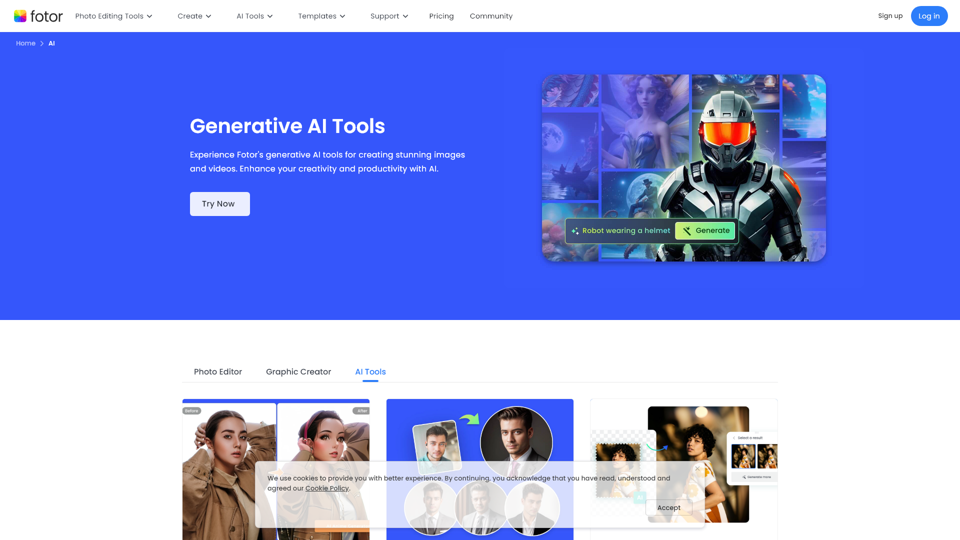 Generative AI Tools - Enhance Your Workflow With AI | Fotor