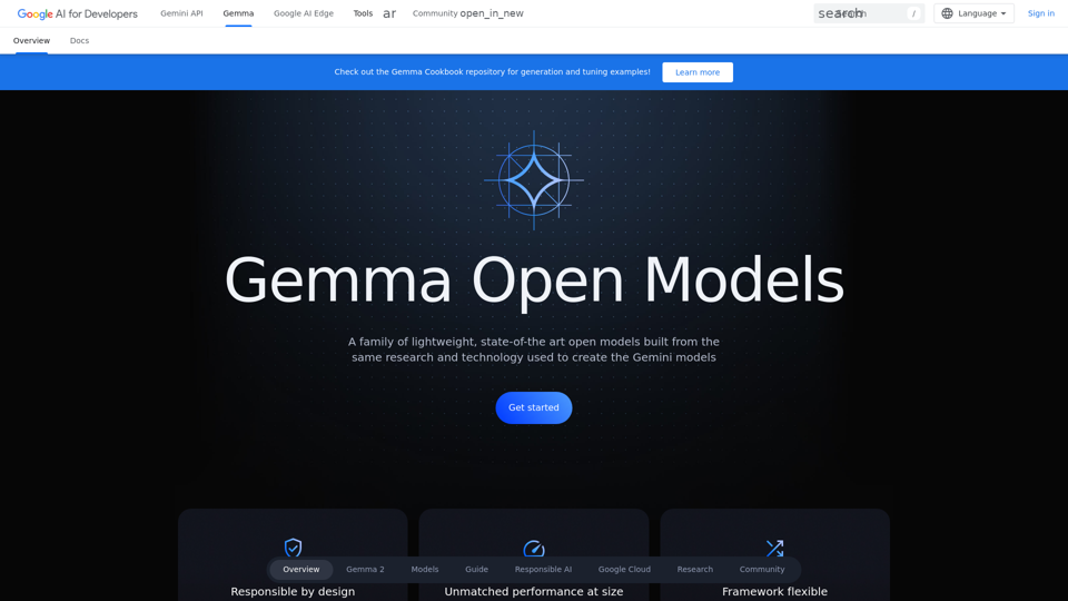 Gemma - a family of lightweight, state-of-the art open models from Google  |  Google for Developers