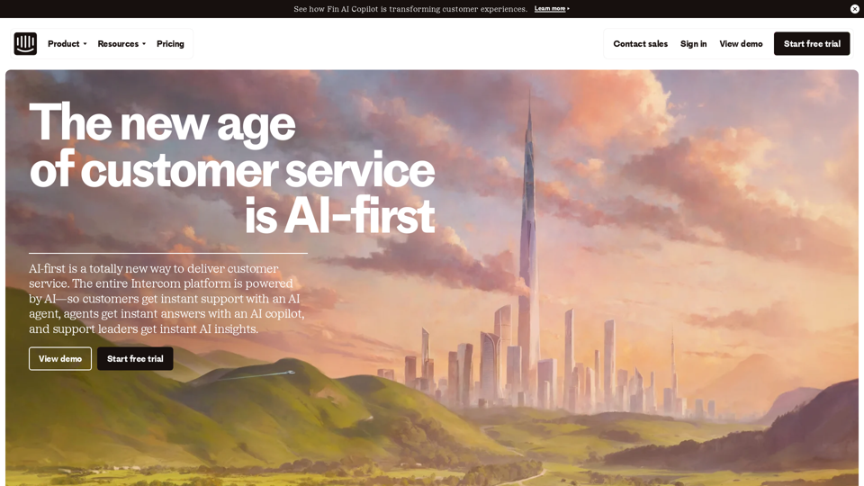 Intercom: The complete AI-first customer service solution