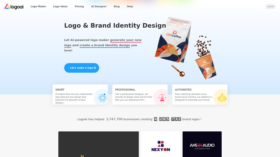 Design A New Logo & Brand Identity You Love! - LogoAI.com