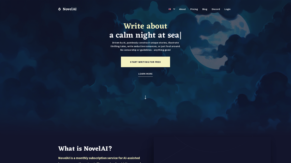 NovelAI - The AI Storyteller