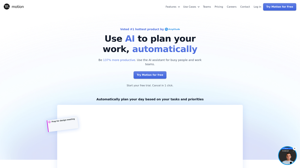 AI Calendar | Meet Motion's AI Calendar Assistant (Try for Free)