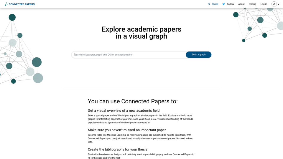 Connected Papers | Find and explore academic papers