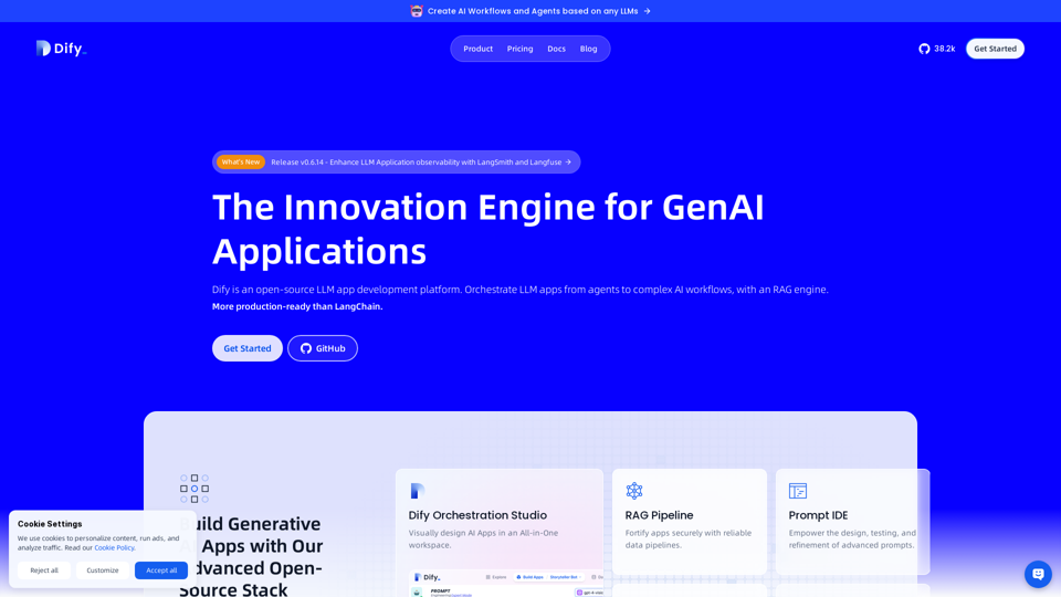 Dify.AI · The Innovation Engine for Generative AI Applications