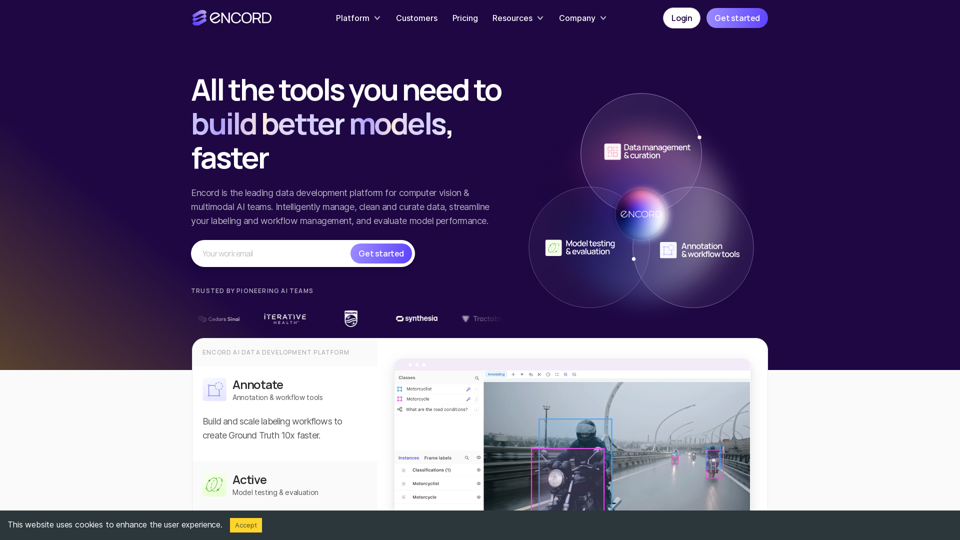 The Complete Data Development Platform for AI | Encord