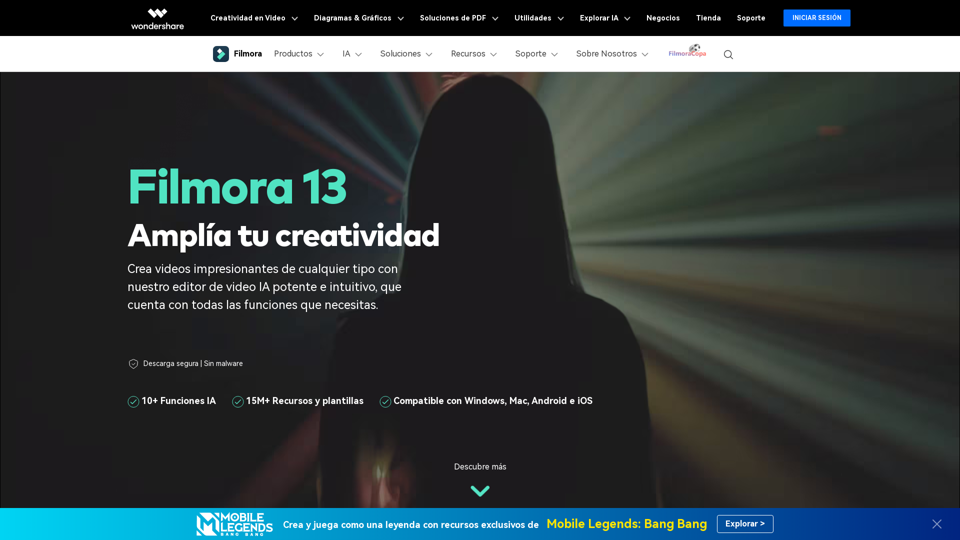 [OFICIAL] Wondershare Filmora® | Editor de Vídeo Potente y Fácil