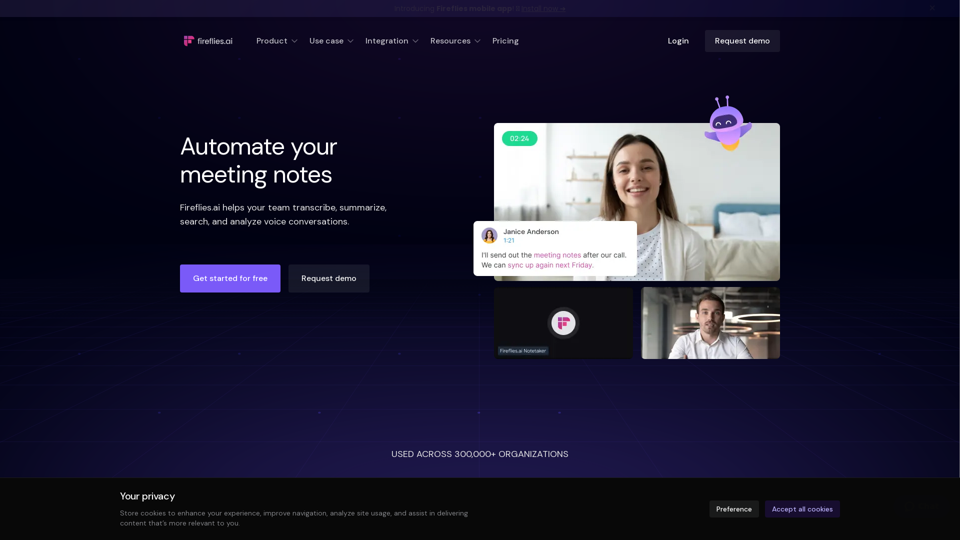 Fireflies.ai | AI notetaker to transcribe, summarize, analyze meetings