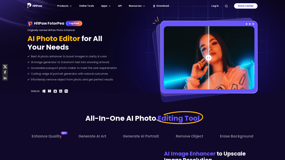 [Official] HitPaw FotorPea: Best AI Photo Editor