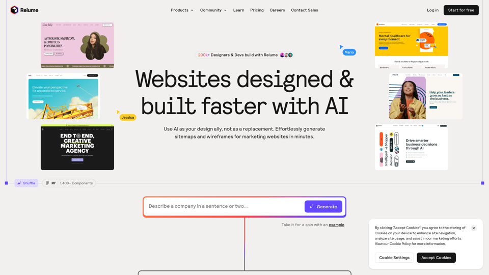 Relume — Websites designed & built faster with AI | AI website builder