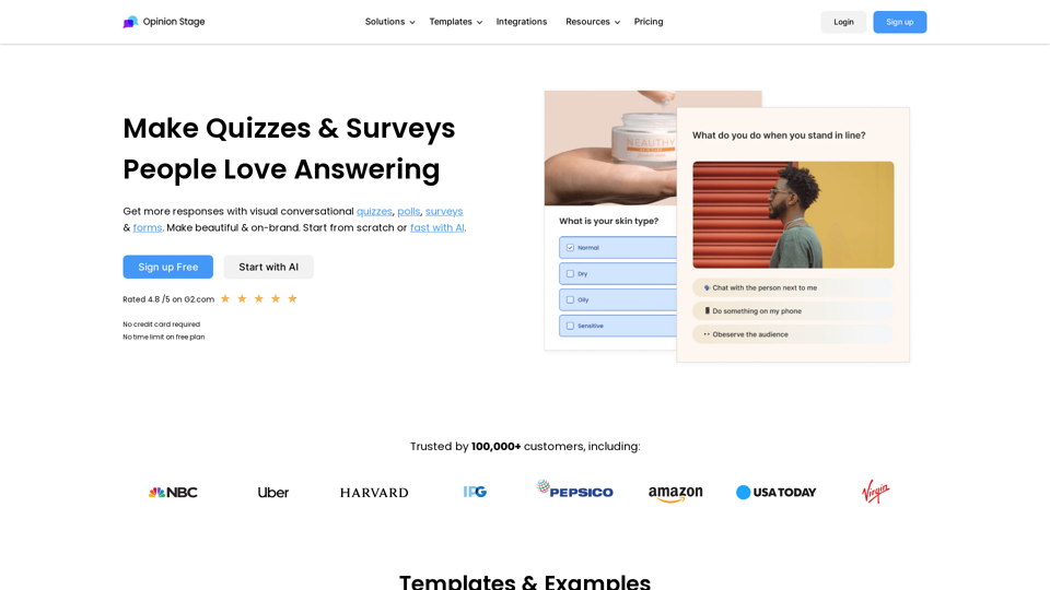 Opinion Stage: Make Better Quizzes, Forms & Surveys