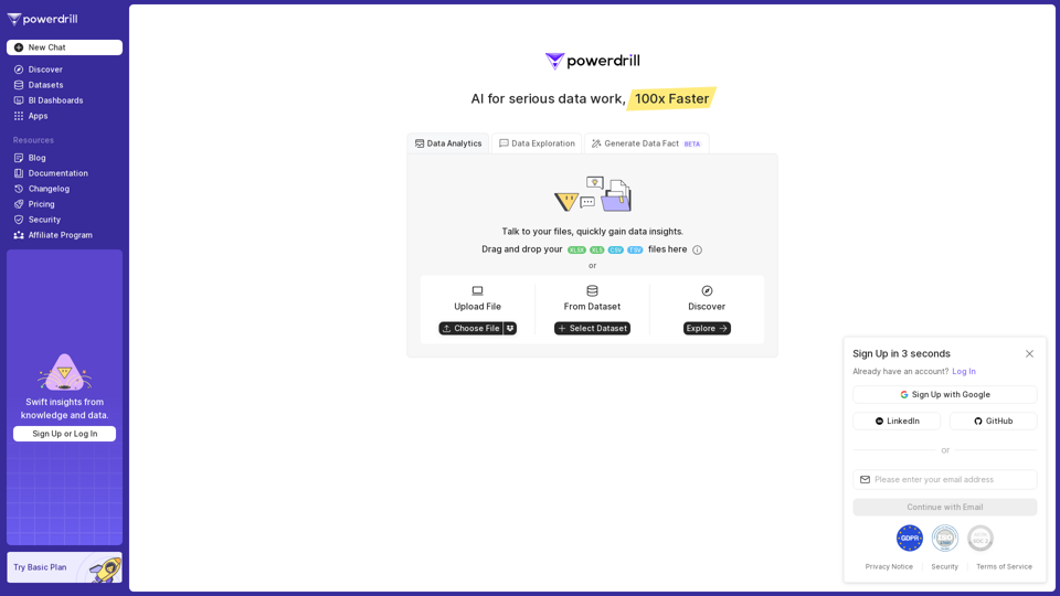 Powerdrill - Swift insights from knowledge and data