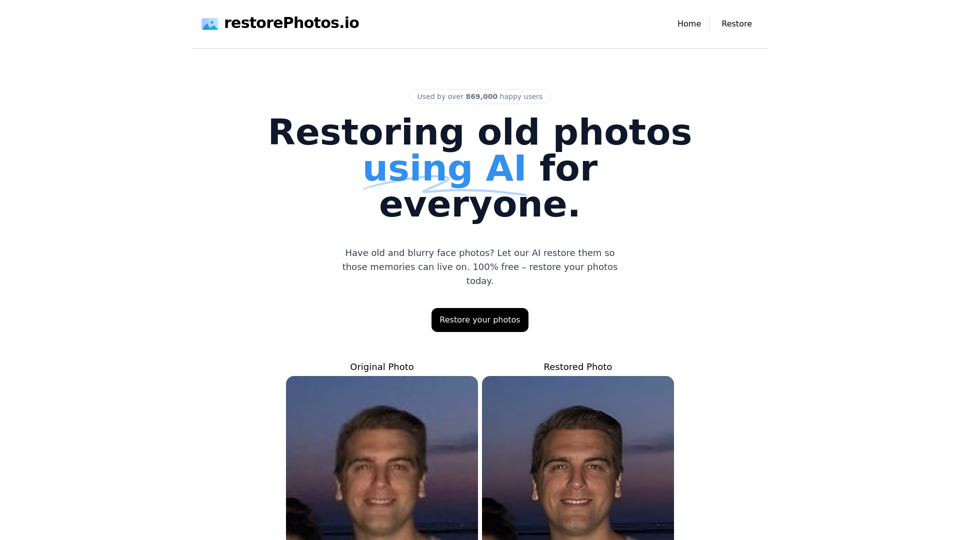 Face Photo Restorer