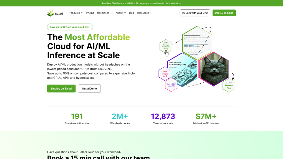Salad - GPU Cloud | 10k+ GPUs for Generative AI
