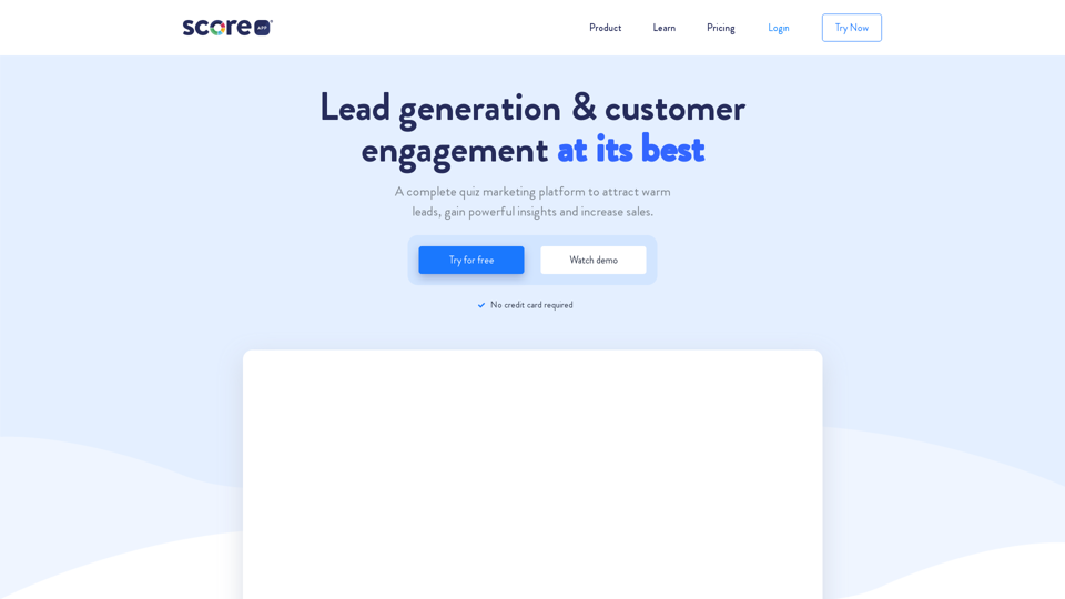 ScoreApp: Advanced Quiz Funnel Marketing | Quiz Software