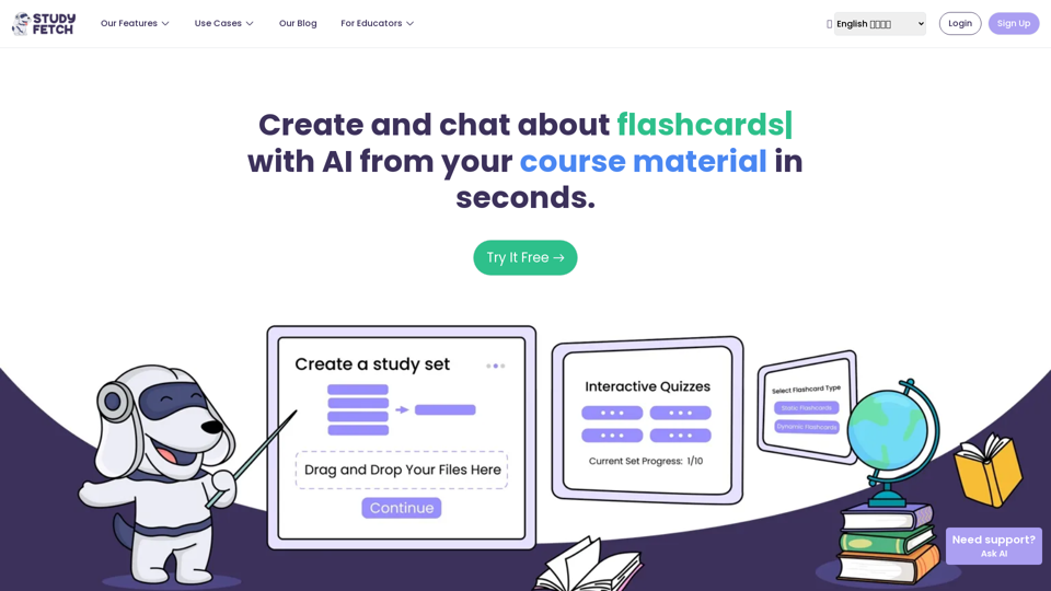 Study Fetch | The Top AI Learning Platform