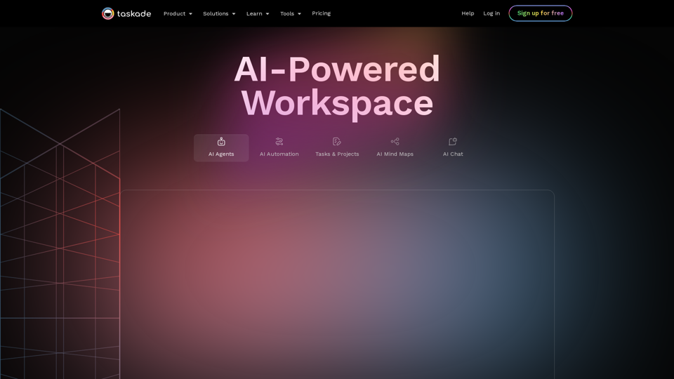 AI-Powered Productivity — Build Your AI Agent Workforce | Taskade