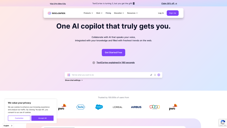 TextCortex: One AI copilot that truly gets you.