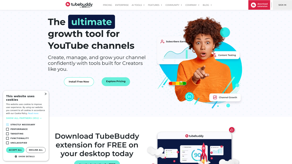 TubeBuddy: YouTube Channel Growth & Management Tool for Creators