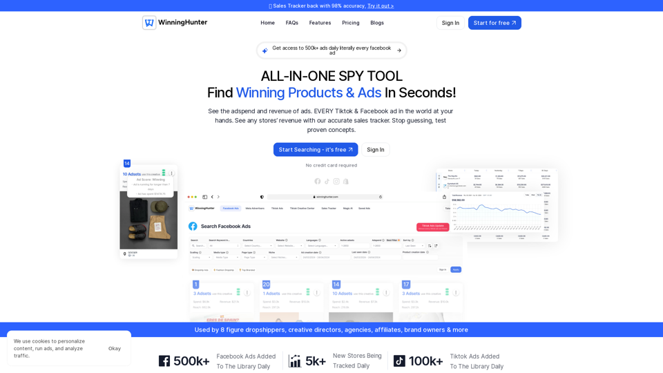 Winning Hunter - All-In-One Ecommerce Spytool