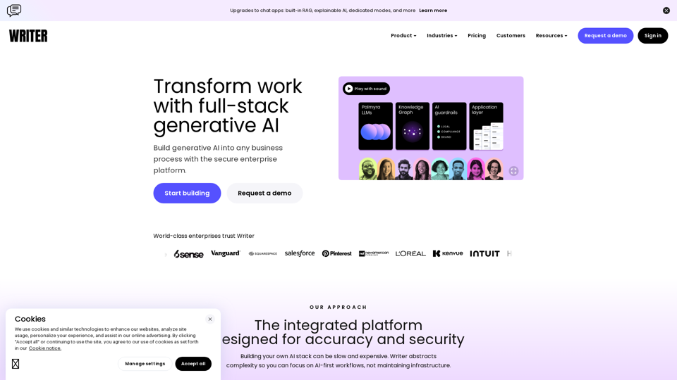 Writer - The full-stack generative AI platform