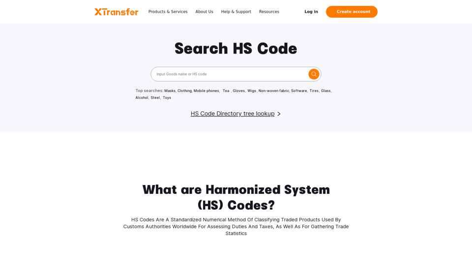 Find Harmonized System (HS) Code: How to find a HS Code - XTransfer