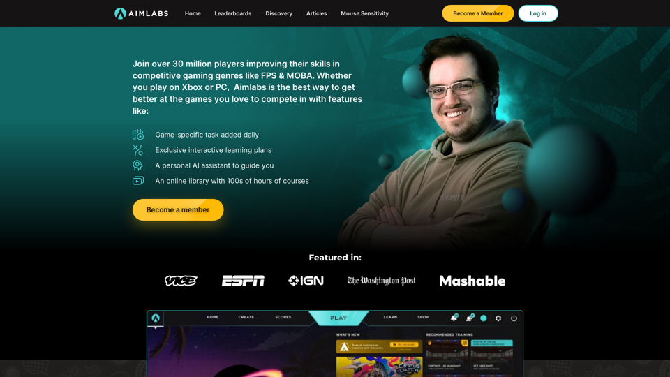 Homepage - Aimlabs