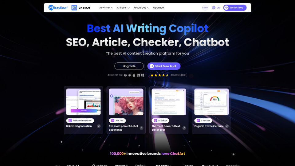 ChatArt - AI Writer, AI SEO, AI Chatbot, Content Detector