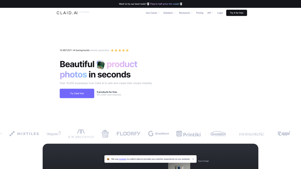 AI Product Photography Suite - Claid.ai