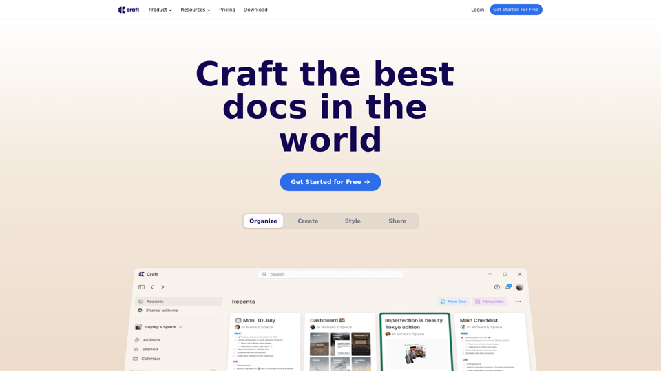 Craft – The Future of Documents