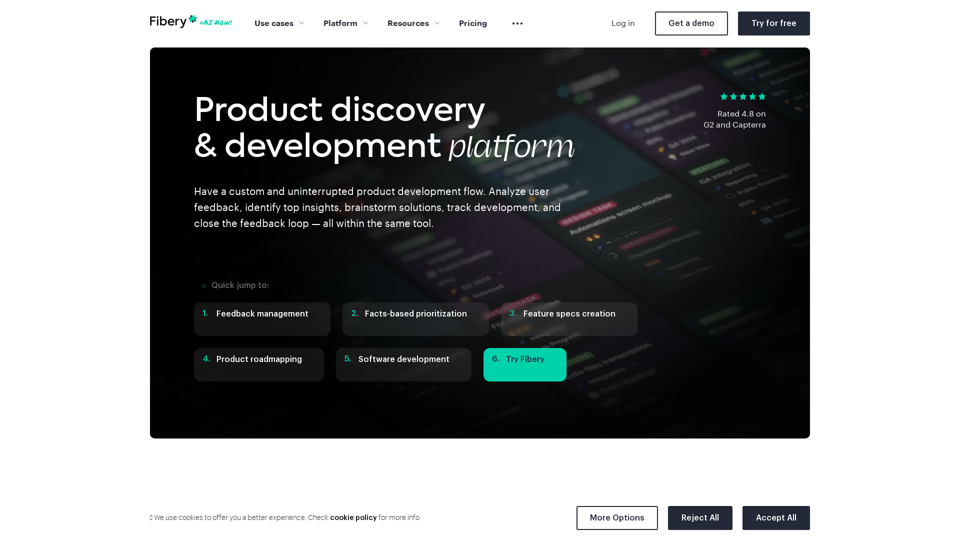 Product discovery and development platform — Fibery