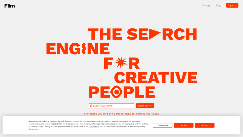 Flim | The search engine for creative people