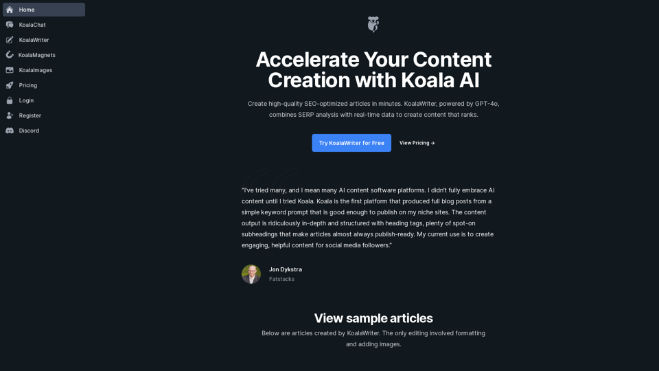 Koala AI - The Best AI Writer and Chatbot