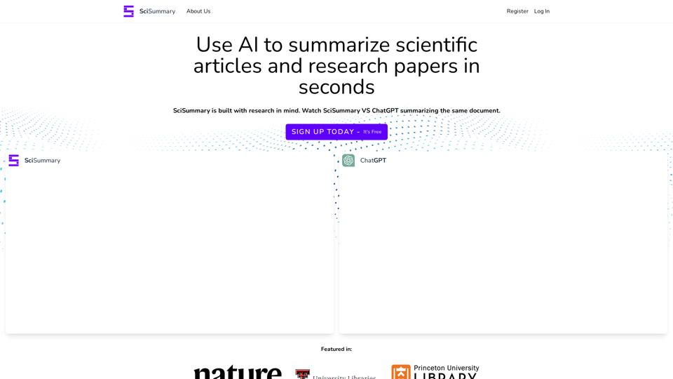 Use AI To Summarize Scientific Articles - SciSummary