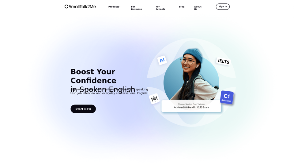 SmallTalk2Me – AI-powered simulator to improve spoken English