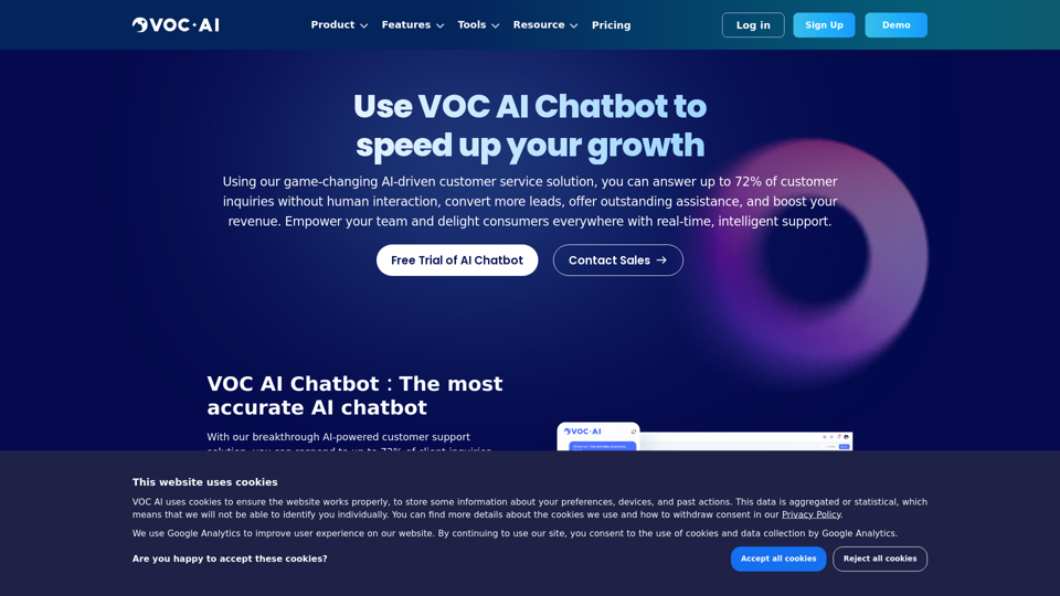 Voc AI Chatbot for customer service | Shulex