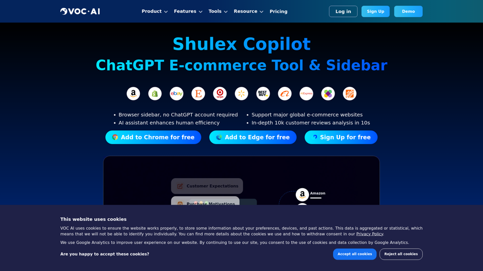 Shulex Copilot ChatGPT E-commerce Tool & Sidebar - Shulex VOC