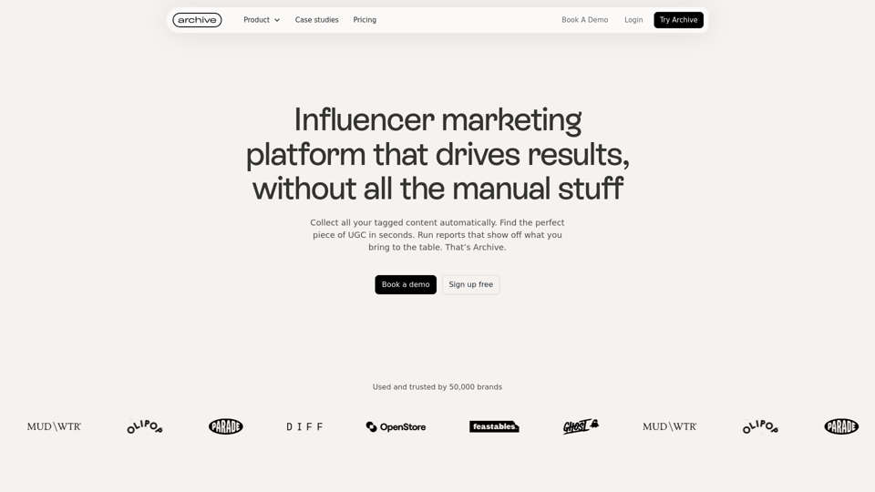 Archive | Influencer Marketing Platform