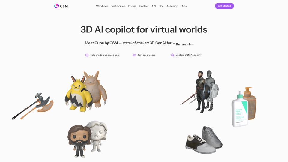 CSM — Turn photos, text or sketch into 3D Worlds