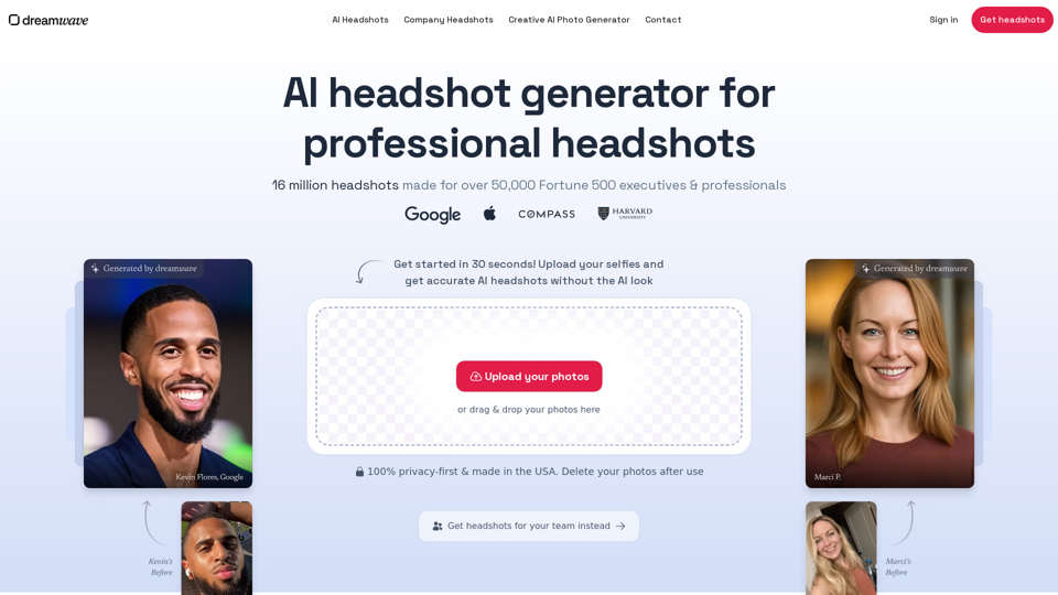 Best AI Headshot Generator for Professional Headshots: No AI look