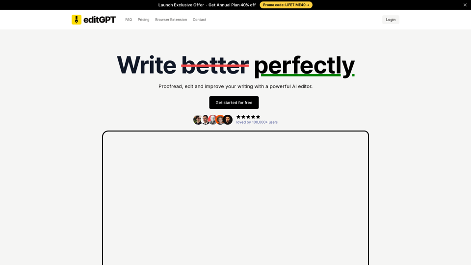 Proofread, edit and track changes to your content in chatGPT.  | editGPT