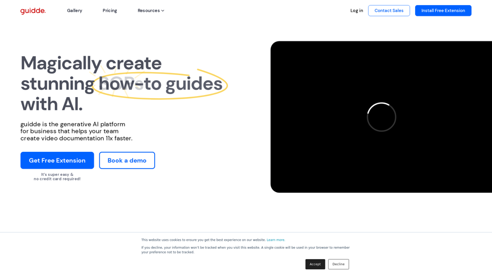 guidde・Magically create video documentation with AI