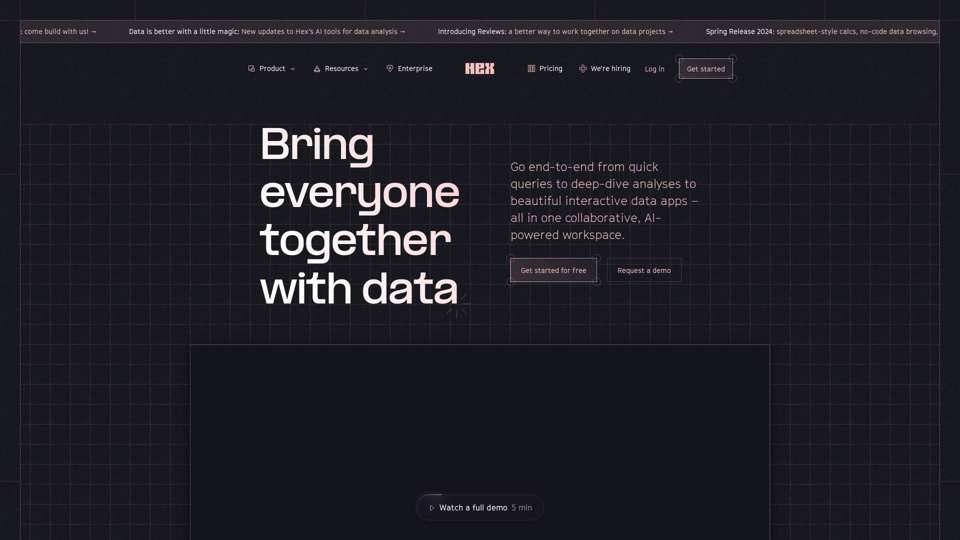 Bring everyone together with data | Hex