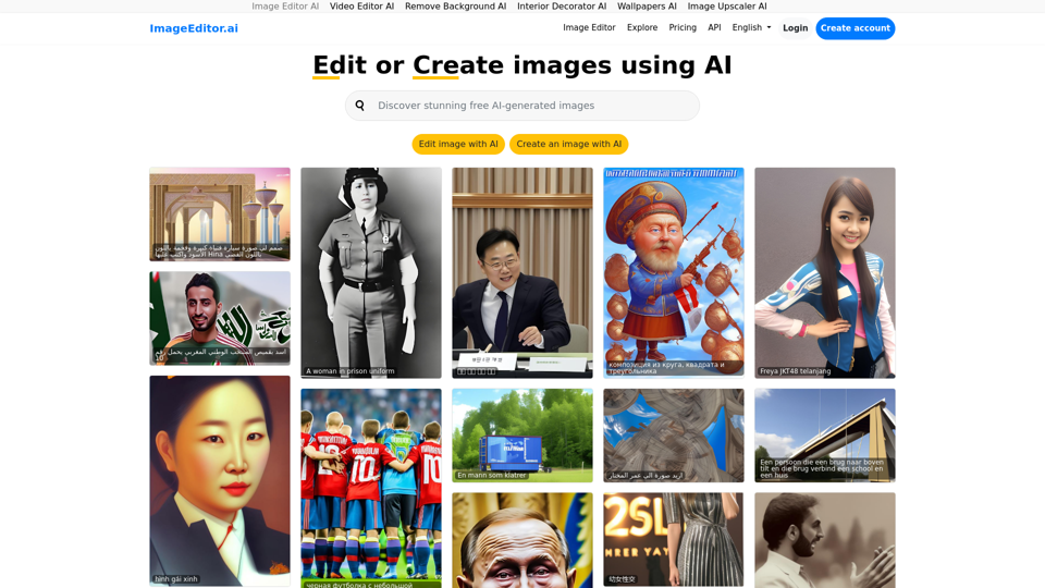 Image Editor AI: Edit or make images using AI | ImageEditor.AI
