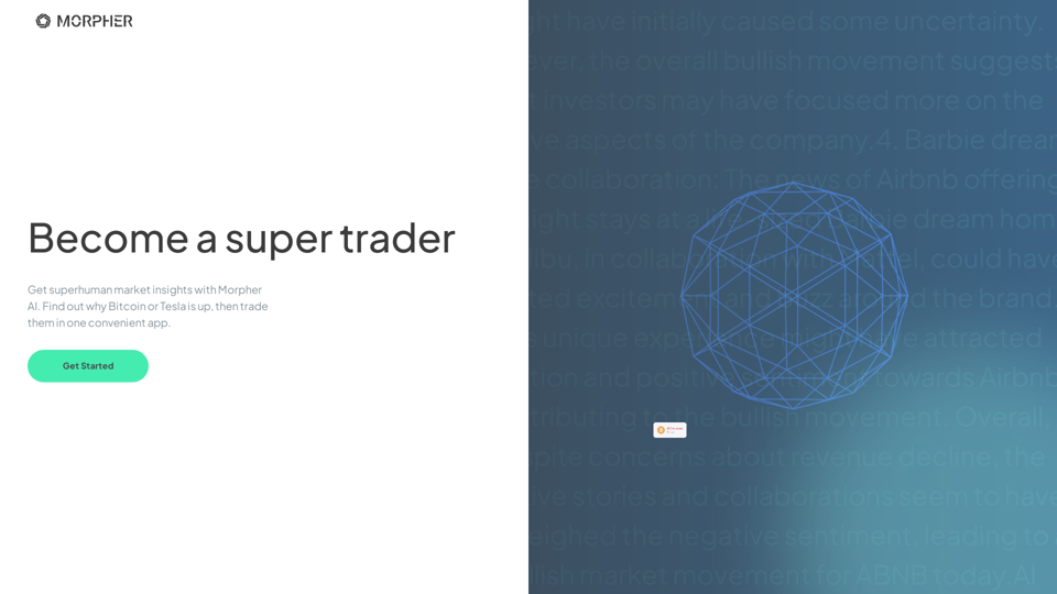 Become a super trader with Morpher AI