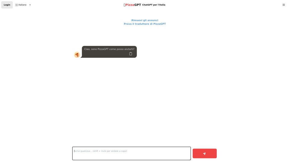 PizzaGPT - ChatGPT per l'Italia, aperta e gratuita