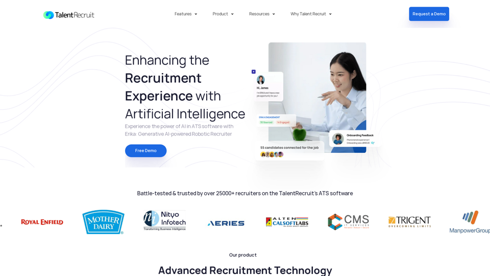 TalentRecruit - Applicant Tracking System (ATS) Software