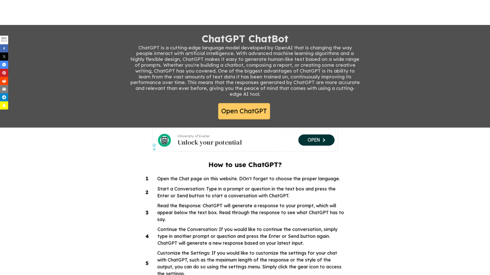 ChatGPT - Chat GPT Online